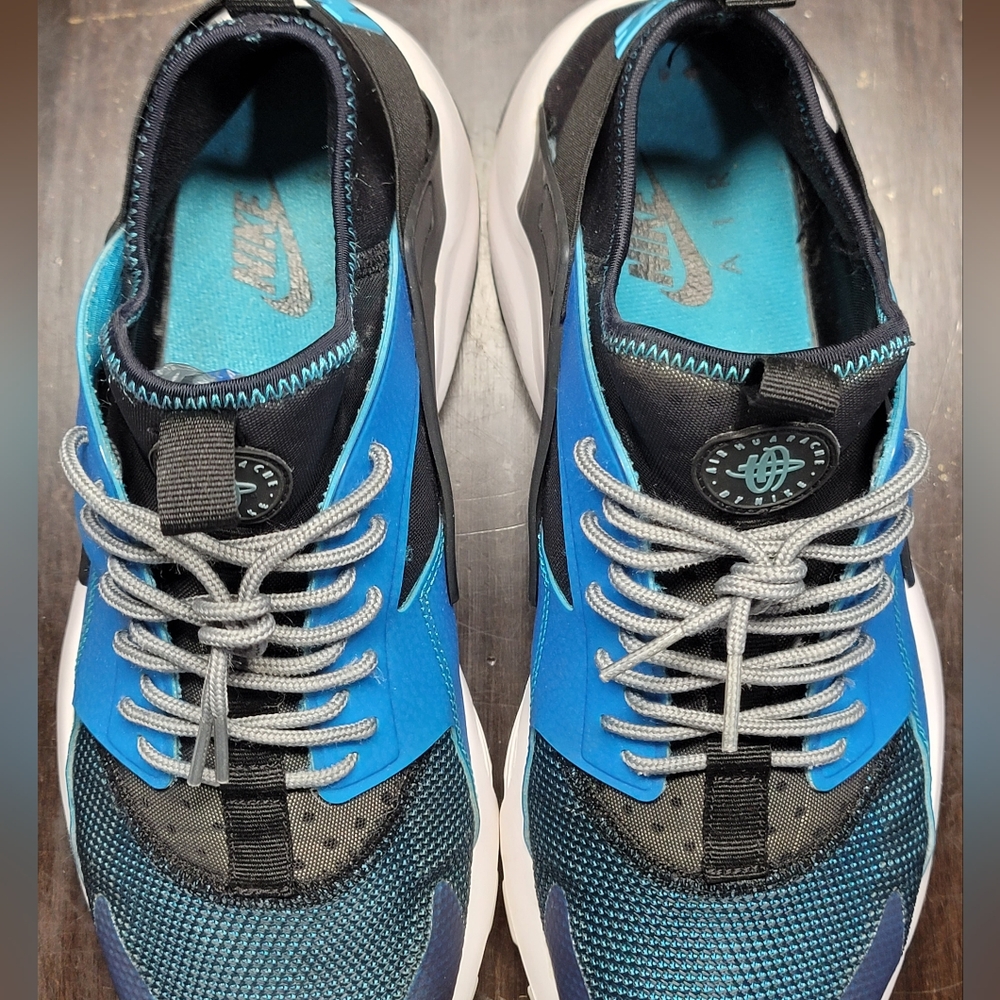NIKE HAURACHE ULTRA " BLUE LAGOON" Mens 10.5 Like New Fast Shipper - Picture 9 of 13
